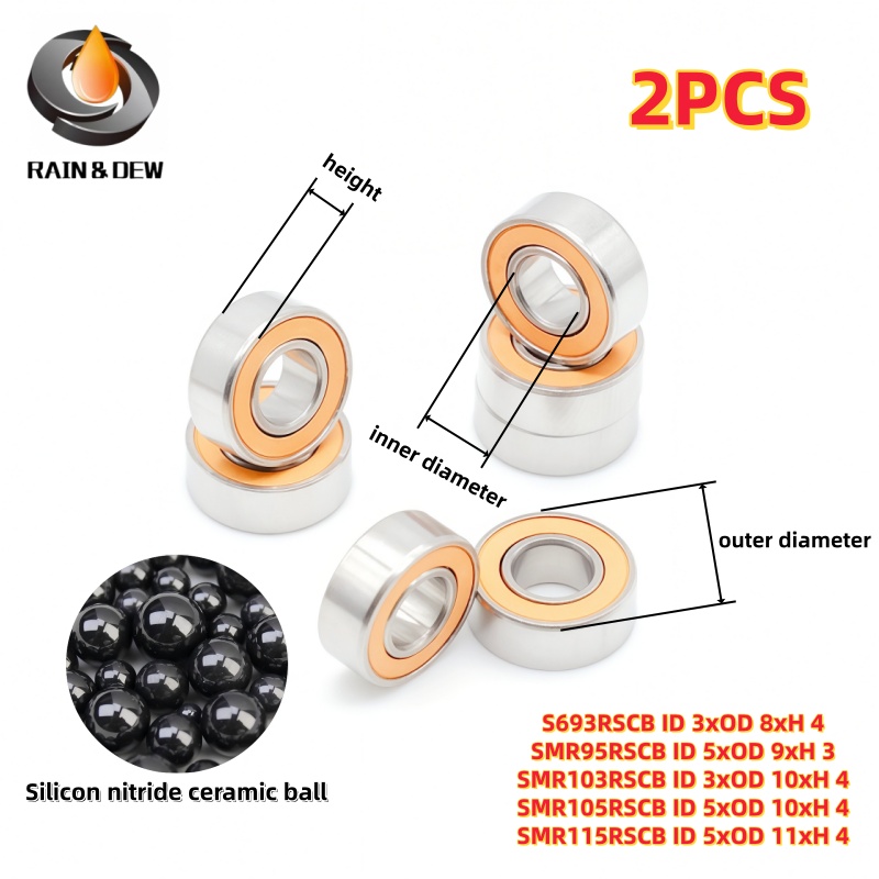 Baitcasting Reel - 2 Pezzi Cuscinetti a Sfera Miniaturizzati